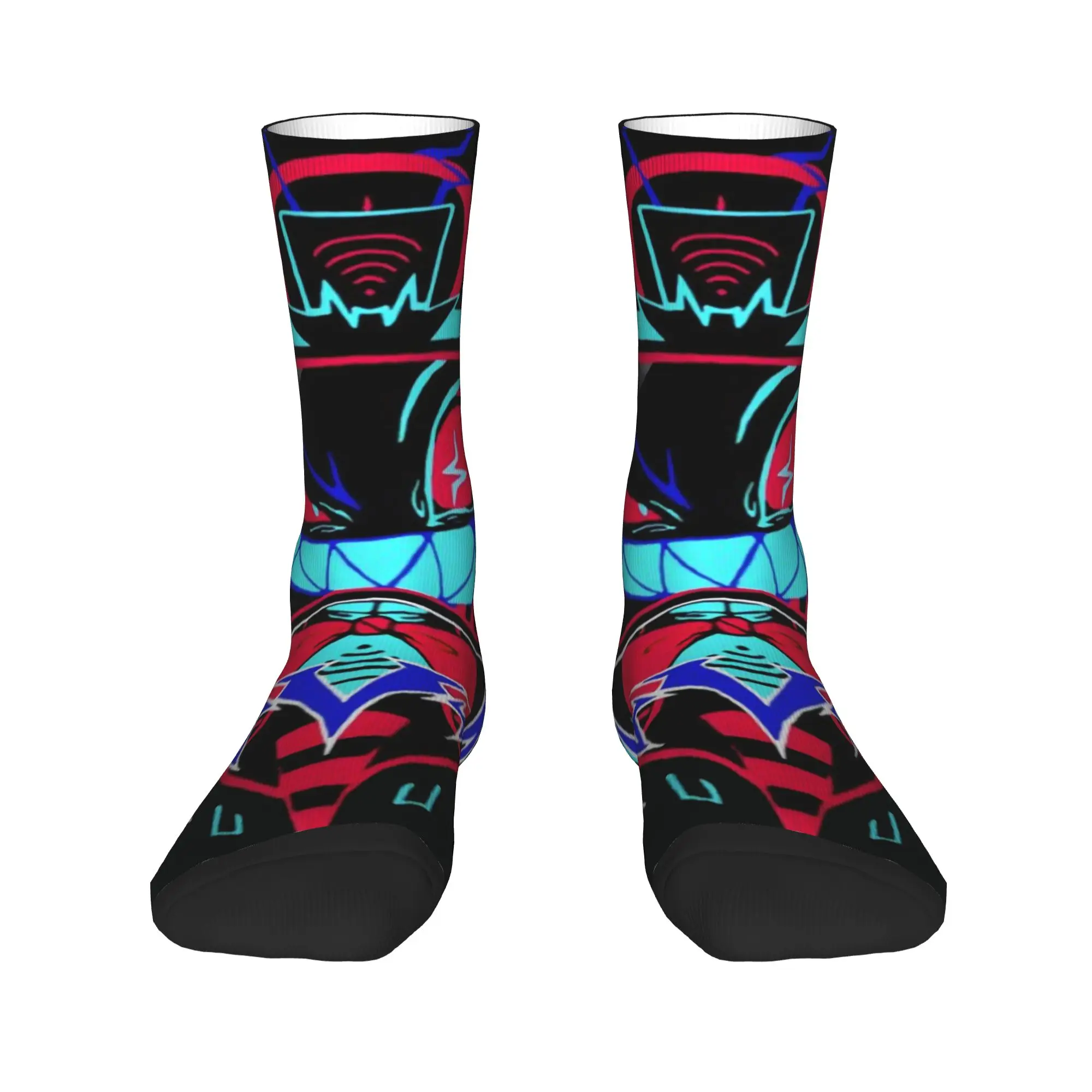 

Fashion Print Hazbins Anime Animation Hotel Vox Socks for Men Women Stretchy Summer Autumn Winter Crew Socks