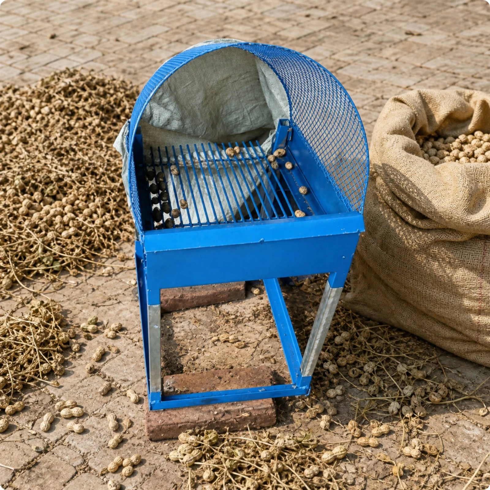Manual Peanut Threshing Machine Compact Manual Peanut Harvesting Machine Farm Equipment Portable Labor-Saving for Home Gardeners