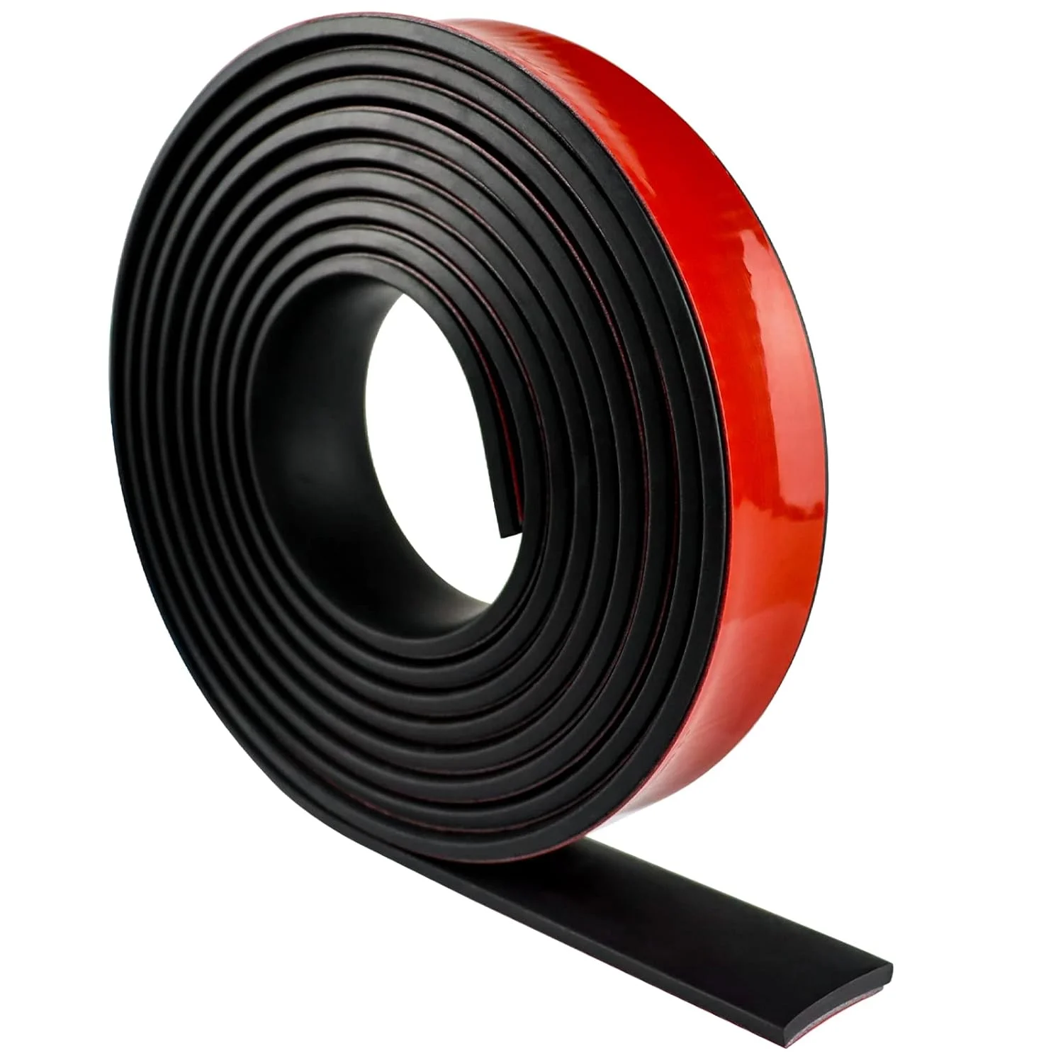 1PC 1m/39.37inch Solid Rubber Strips,Self Stick Black Rubber Rolls Perfect for DIY Insulation Cushion Gasket, Weather Striping