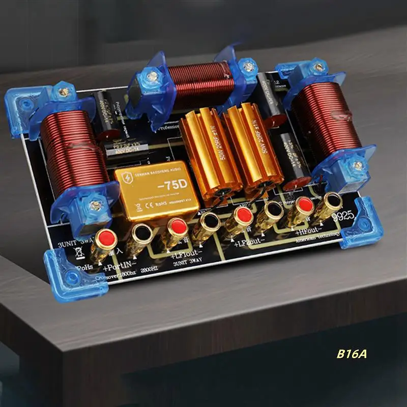 

2X 2000W Audio Frequency Divider Two Way Speaker Crossover 12 15 Inch Stage Performance High Power Frequency Divider