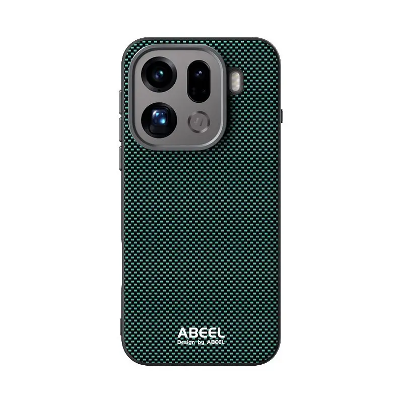 حافظة شحن لاسلكية فاخرة من Microrelief لهاتف oppo Find X9 Pro X8 Ultra X8S Plus Reno 14Pro غطاء حماية بإطار عدسة معدني #2