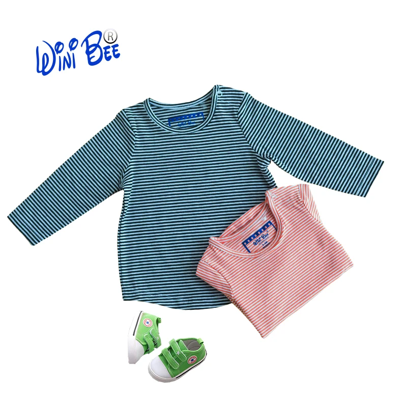 T-shirts for Girls Baby Clothes [Object Object] Long Sleeve Cotton Striped Toddler Boys Crockid Children's T-shirt Newborn 0-24M