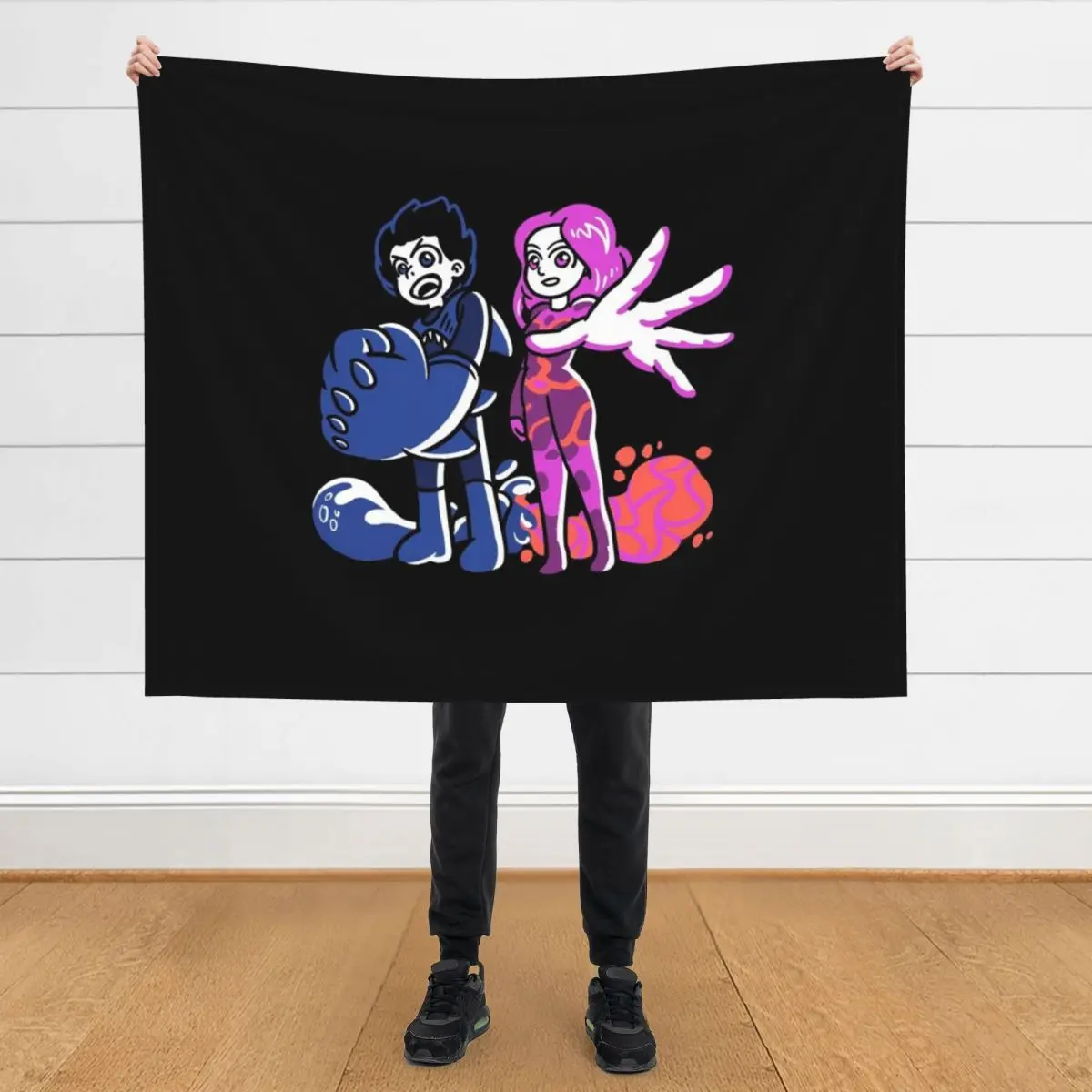 

Sharkboy and Lavagirl Throw Blanket Loose halloween Travel Flannels Blankets