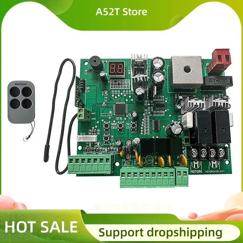 자동 더블 암 스윙 게이트 오프너용 A52T 제어 보드 패널 DC 24V PCB 보드 스마트 제어 센터 시스템