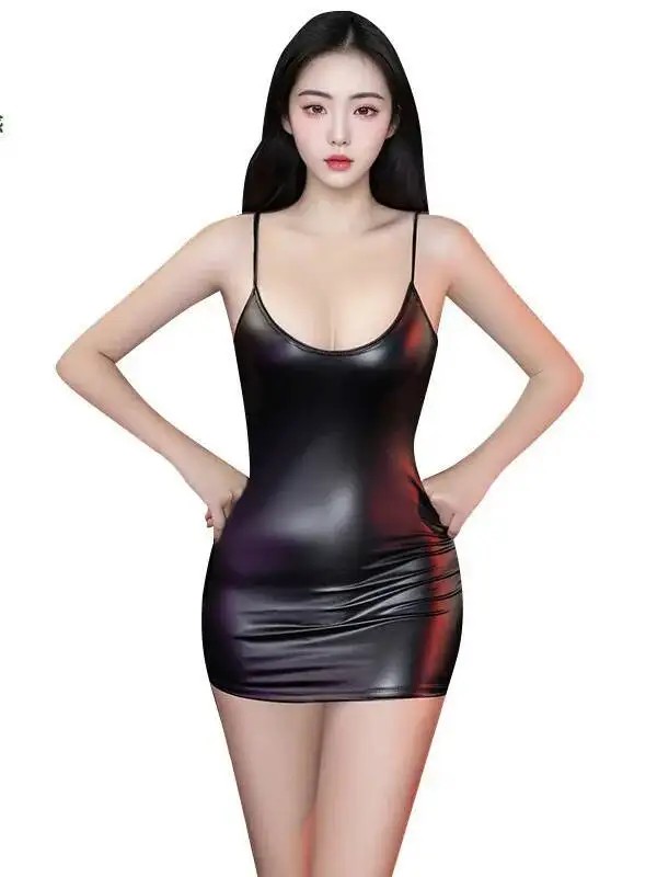 مثير شير السلس U الرقبة المنخفضة قطع بسط ضيقة بروتيل حريري مثير على شكل قلب الجوف خارج قطعة واحدة فستان أنيق WAN8 #6