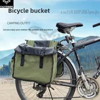 Universal Bike Double Pannier Frame Bags Water Resistant Rear Seat Cargo Rack Carrier Bag Saddle Bag for Cycling Accessories