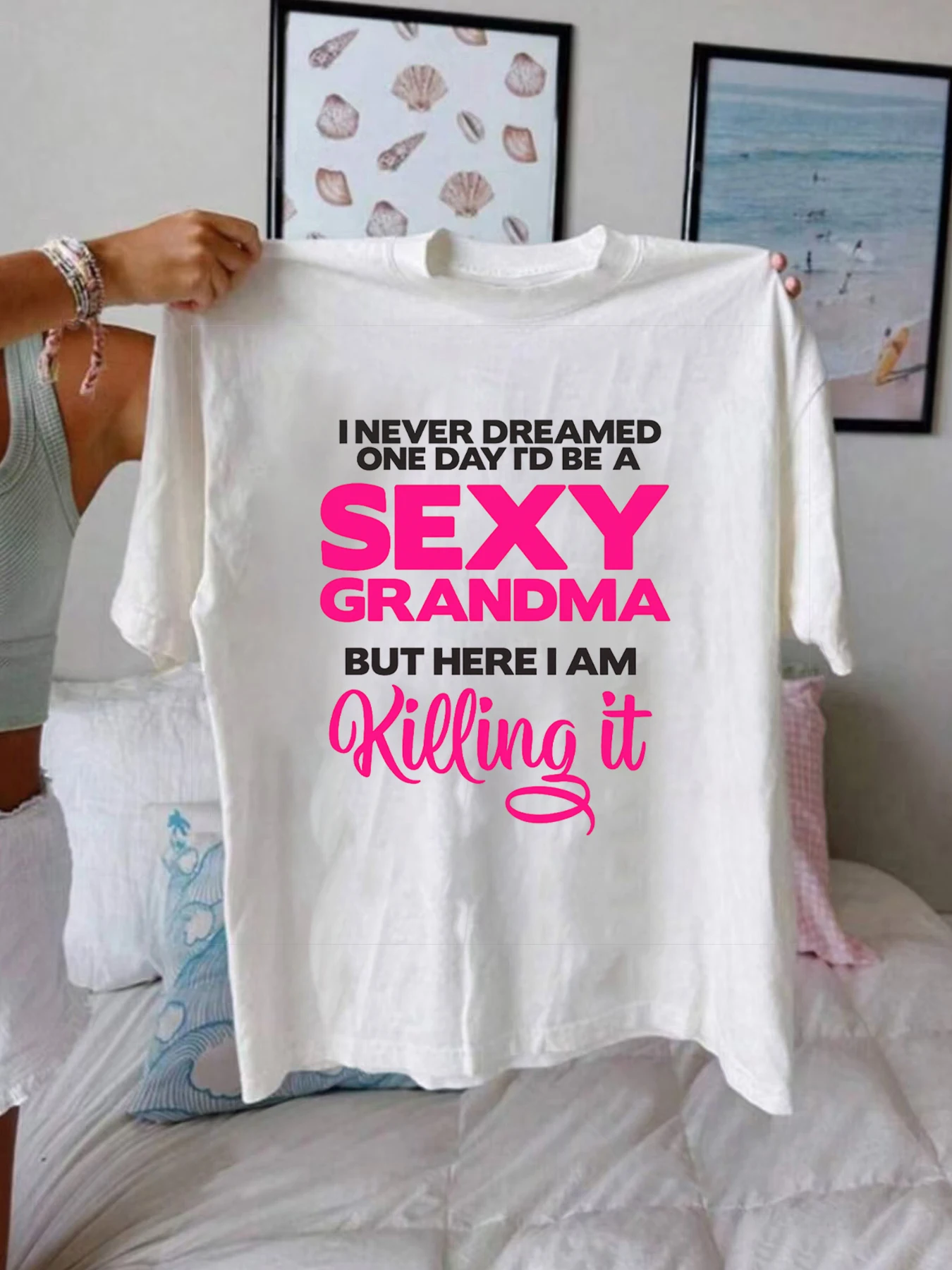 

【WZM1021174】Creative printing plus size women's T-shirt summer casual street fashion women's Joker short sleeve T-shirt