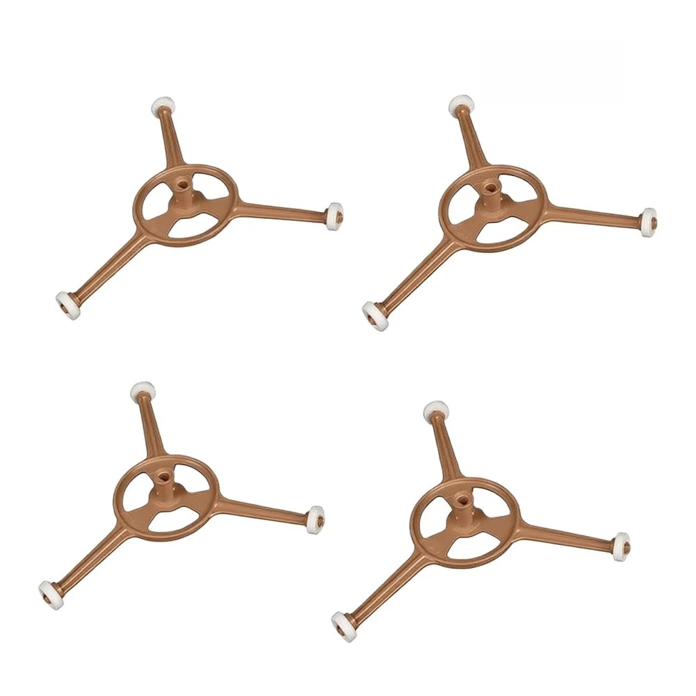 4pcs Triangular Turntable Support Bracket For M2000 213B Microwaves Easy Install Brown Plastic Accessory Home Improvement Parts