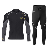 1.5mm 3mm Diving Suit Men Neoprene Wetsuit Scuba One-piece Zipper Thickened Warm Spearfishing Swimwear Kayak Surfing Swimsuit