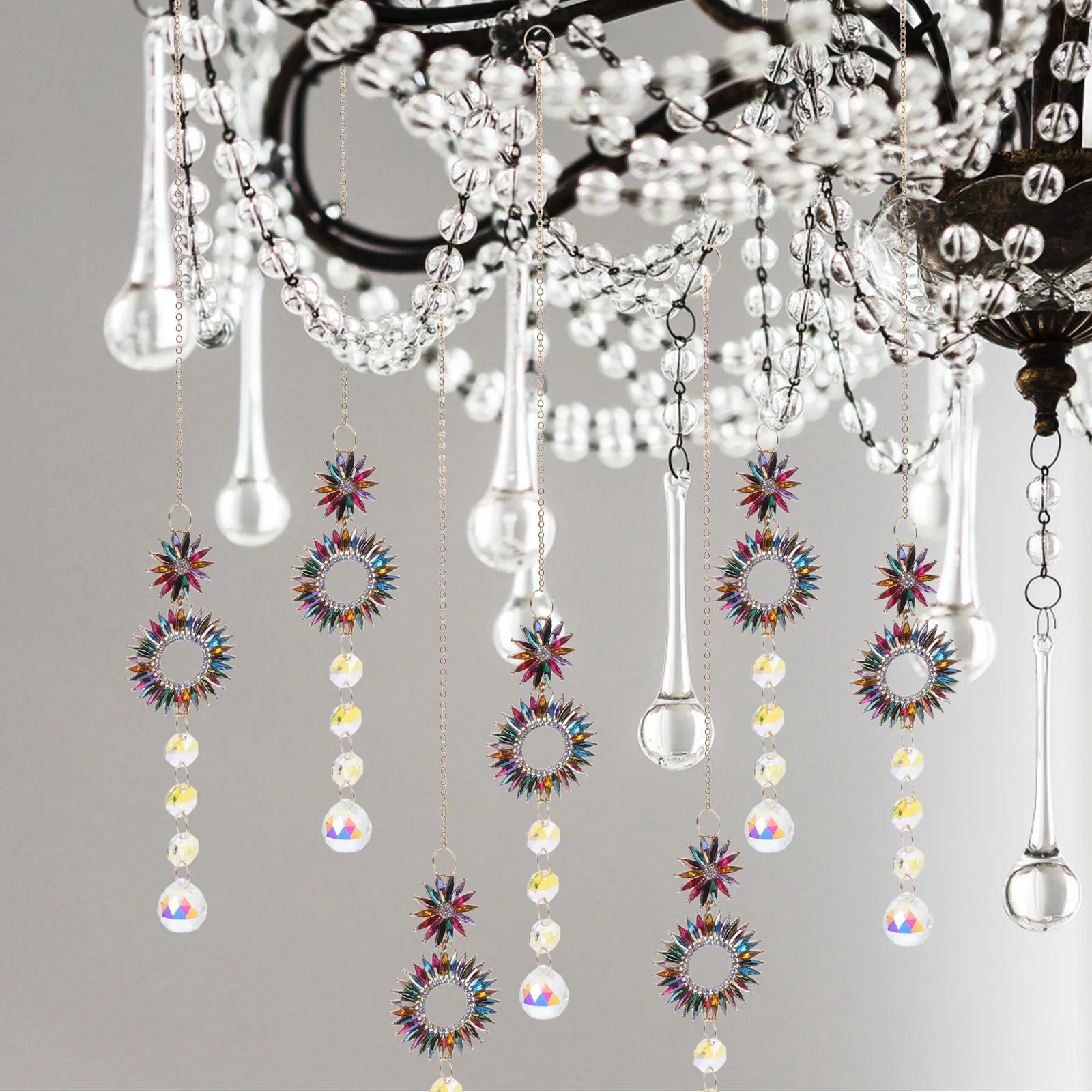 

1 комплект, потолочный вентилятор, тянущая цепочка, декоративные стеклянные украшения, удлинитель светильника, винтажный кулон, простая установка, удаление дома