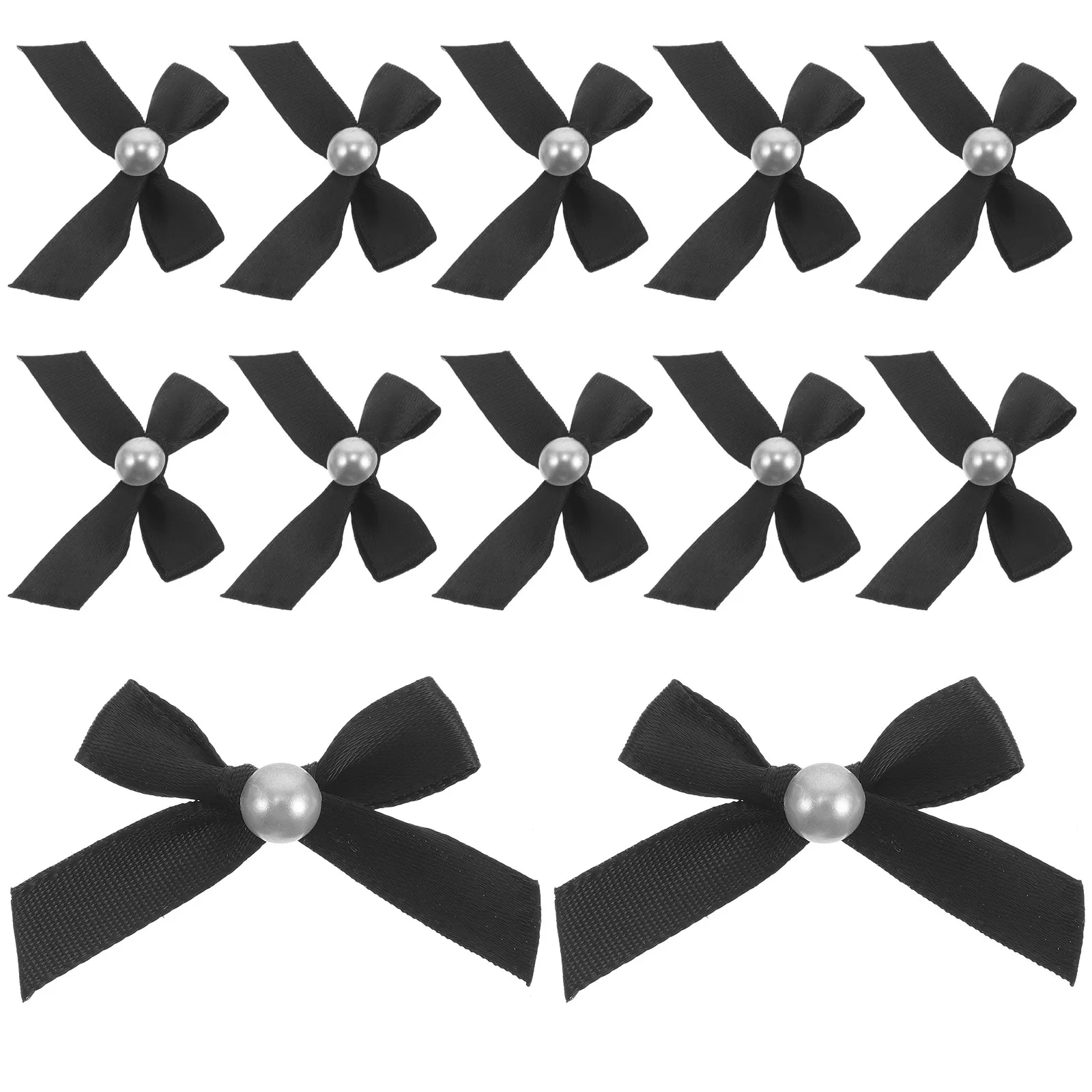12Pcs Bowknot Cake Accessories Ribbon Bow Cake Toppers for Wedding Shower Party Dessert Decoration Elegant Bowknot