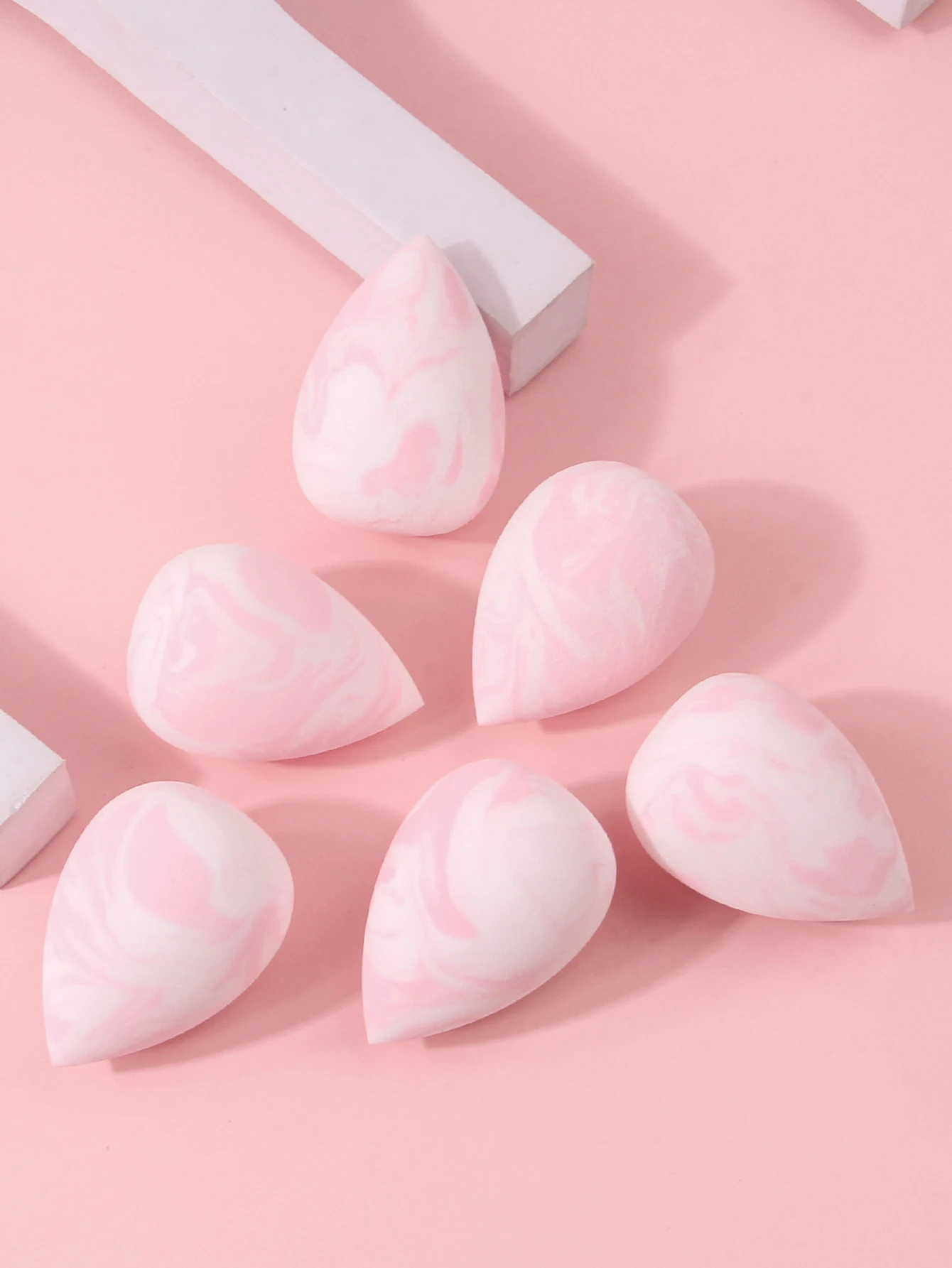 6-delige professionele make-upsponsset Grote zachte cosmetische blender en poederdons Beginnersvriendelijke gezichtsmake-upkit