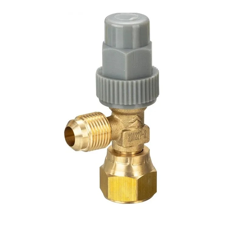 Central Air Conditioning Chiller Oil Circuit 1/4 & 3/8 Right Angle Valve, Reliable Oil Circuit Accessory