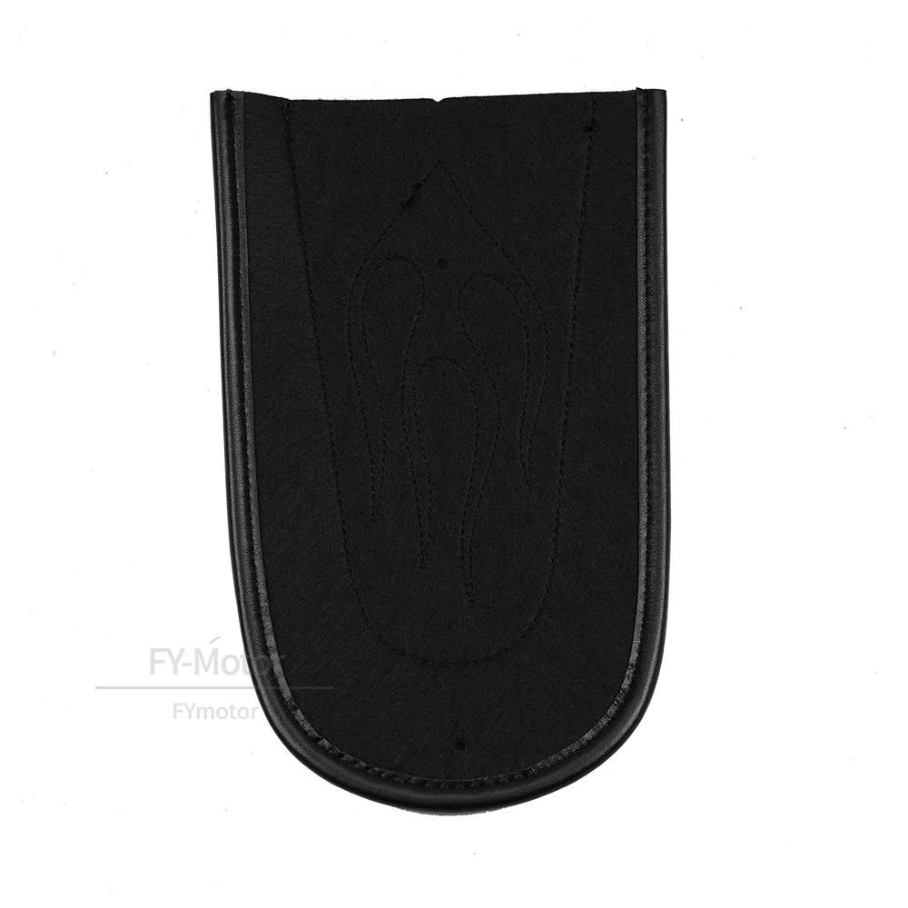 Capa de couro para motocicleta, assento solo com chama, para-lamas traseiro, almofada adequada para harley sportster xl 1200 883 xl1200 xl883 2004-2017