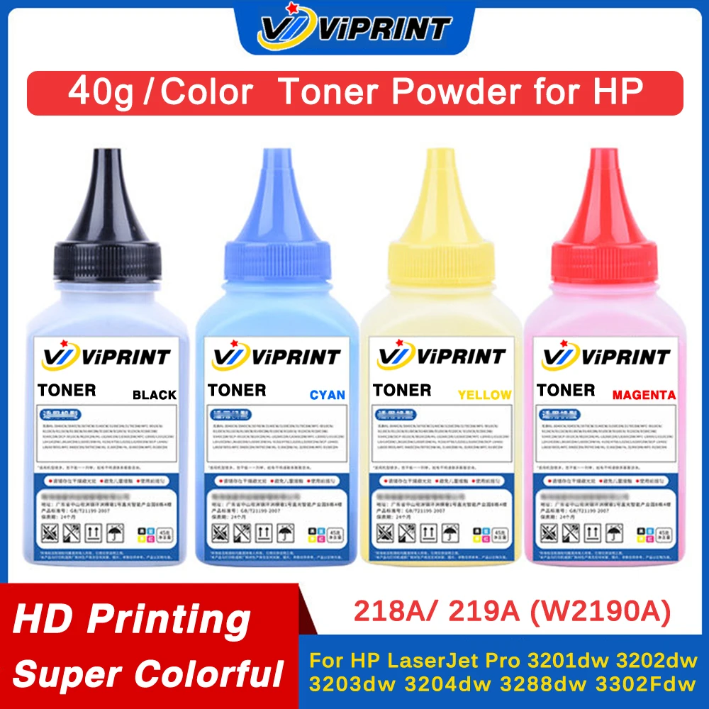 ViPrint 218A 219A W2190A Toner Powder For HP LaserJet Pro 3201dw 3202dw 3203dw 3204dw 3288dw 3302Fdw MFP 3303fdw Laser Printer