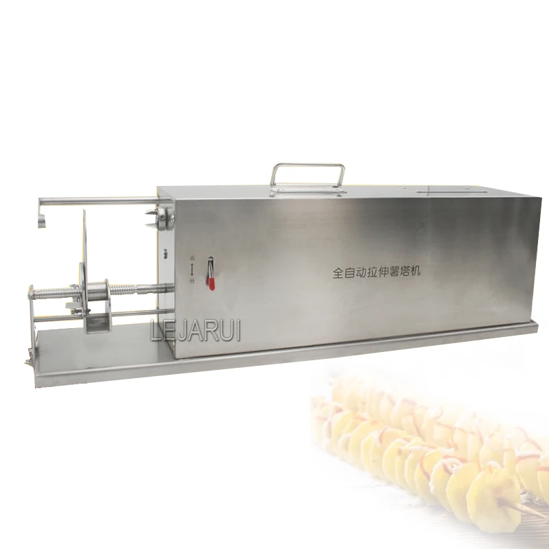 Electric Stretch Spiral Potato Cutter Automatic Tornado Potato Vegetable Carrot Slicer Twister Machine