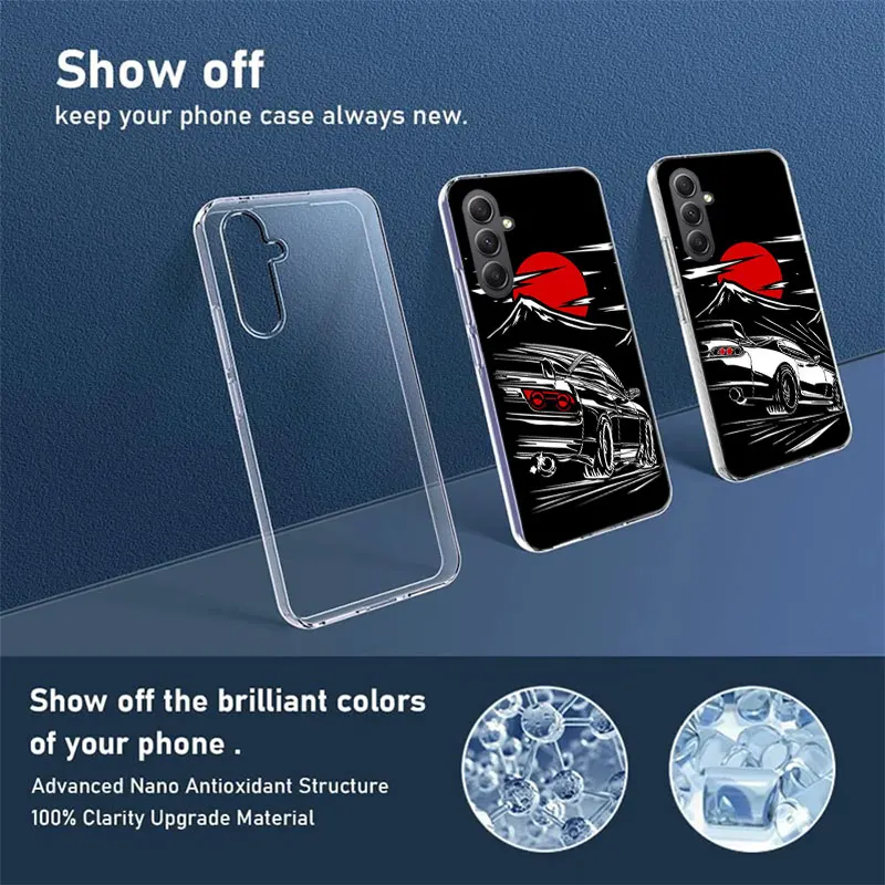 Japan JDM Sports Cars Male Men Cover For Samsung A54 A34 A24 A14 A53 A33 A23 A13 A52S A32 A22 A12 Phone Galaxy A03 A04 A02S A42 image 5
