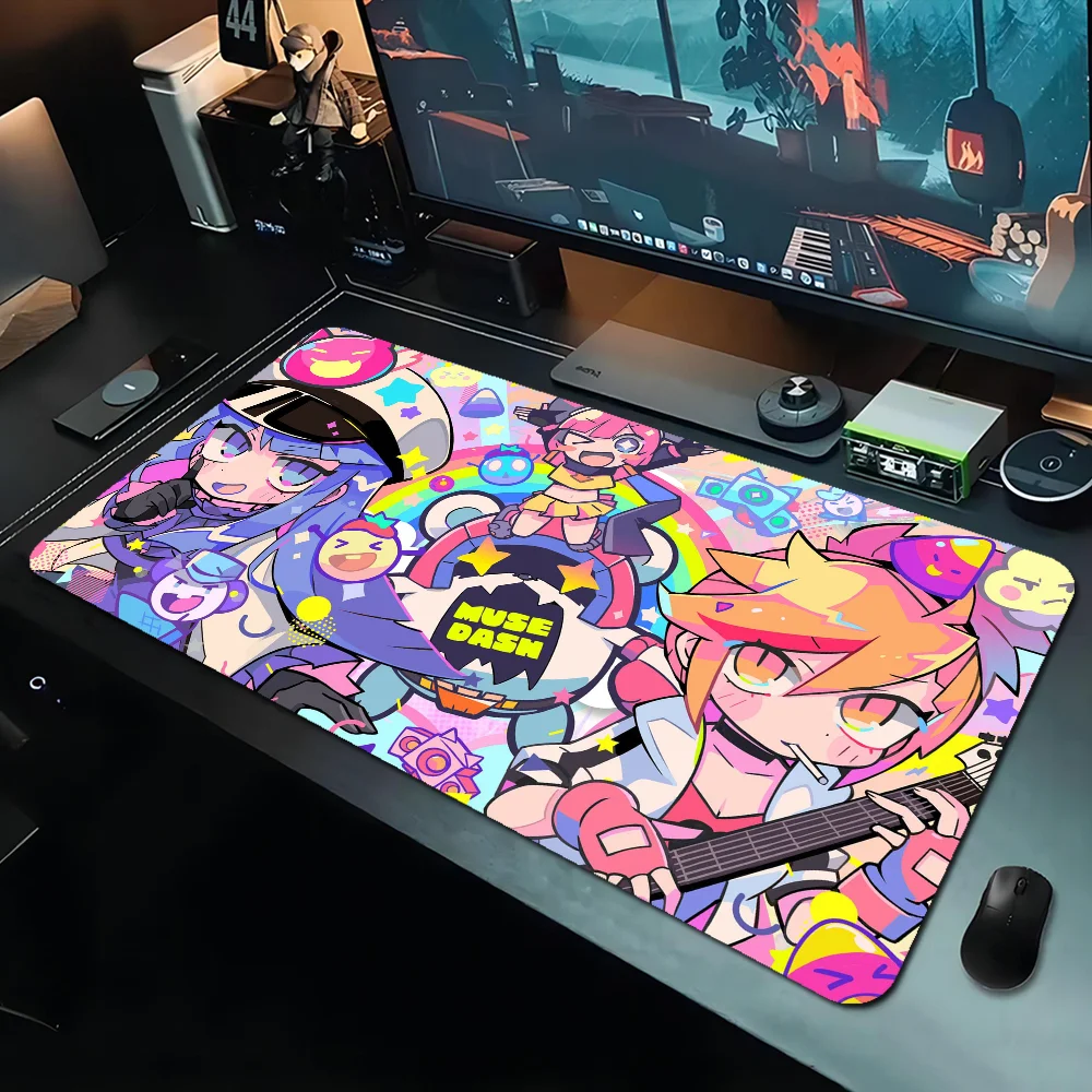 Muse Dash Anime Girl Mousepad Boy Pad Natural Rubber Gaming mousepad Desk Mat Size for Gameing World of tanks CS GO Zelda