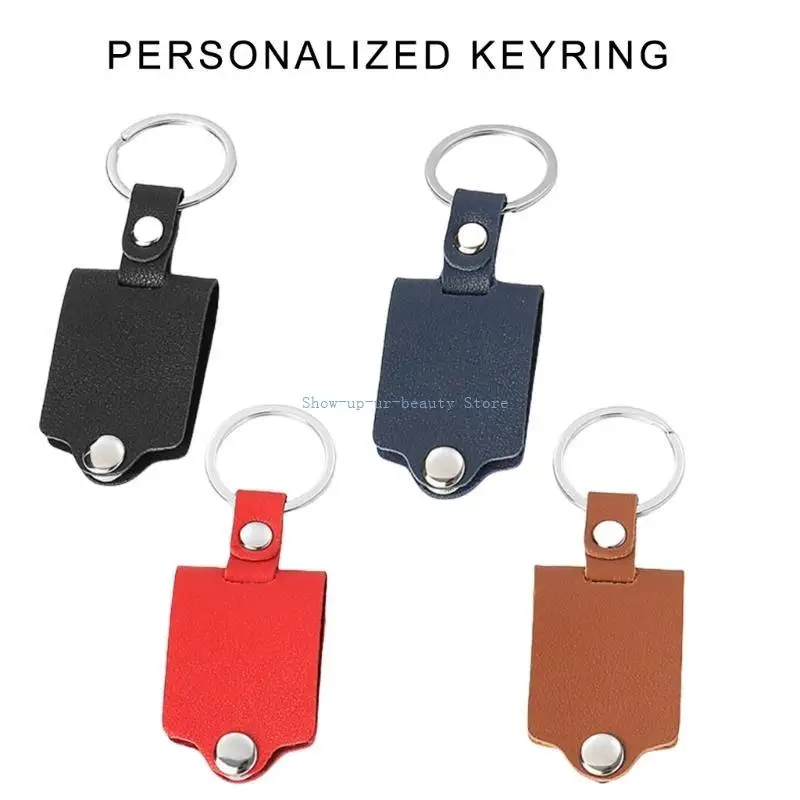

R9JE 12pcs Уникальный кожаный ключ для ключей фото гравировки Keyring Picture Кожаные кожа модные ключ для ежедневной и и