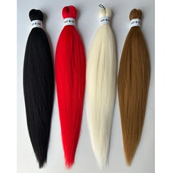 Kanekalon 26inch Hot Water Set Pre Stretched Jumbo Braiding Hair Box Twist Braids Synthetic Hair Extensions For Women Soft Yaki