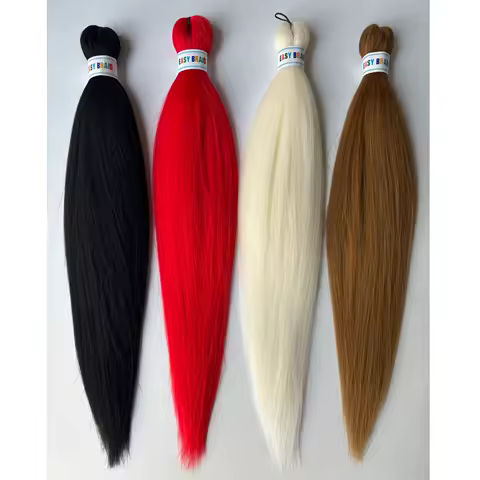 Kanekalon 26inch Hot Water Set Pre Stretched Jumbo Braiding Hair Box Twist Braids Synthetic Hair Extensions For Women Soft Yaki