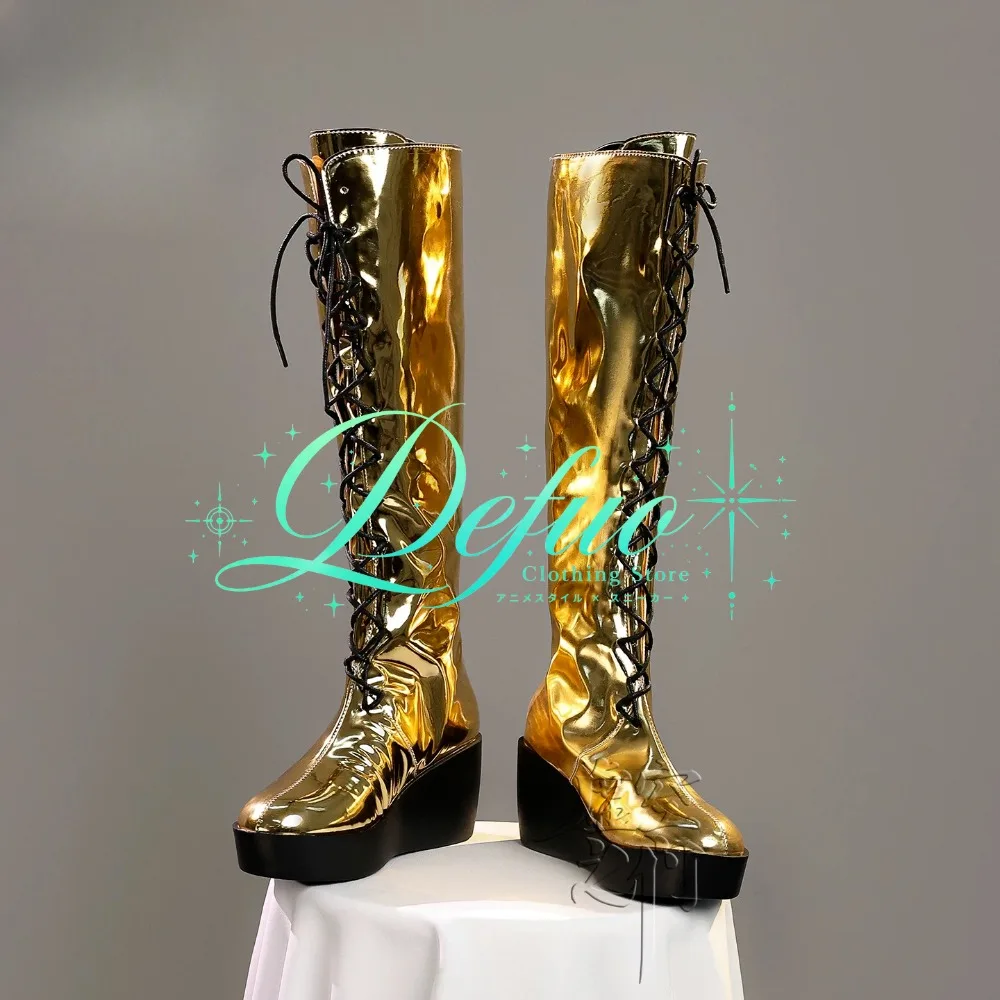 Megurine Luka Cosplay Boots Custom Made for New Year Singer Concert Anime Convention and Photo Shoot