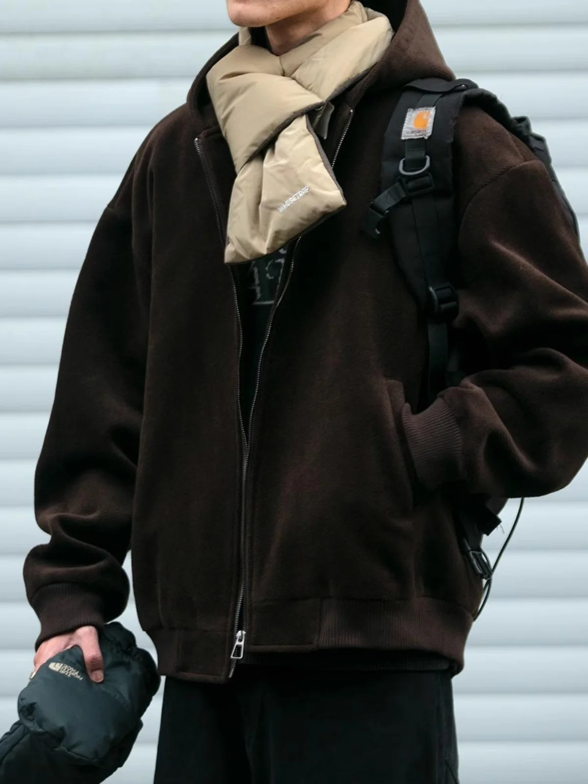 

Мужская демисезонная куртка-парка в японском стиле с капюшоном, свободного кроя, в клетку, теплая, молодежная, модная, для осени и зимы