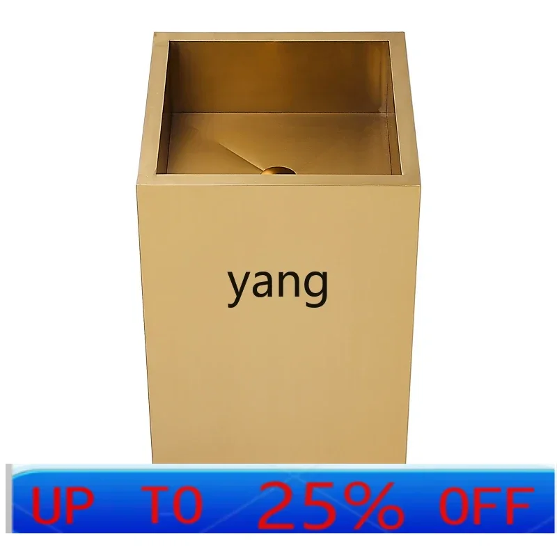 CX  stainless steel gold wash basin floor-to-ceiling square column basin