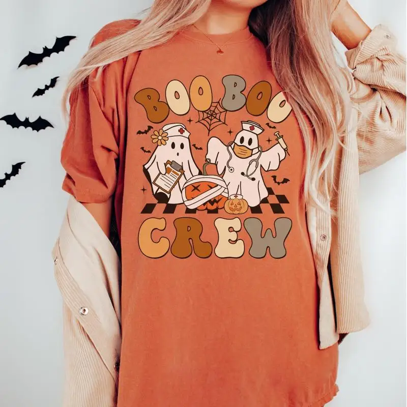 

Er Nurse Halloween T Shirt Emergency Department For Boo Crew