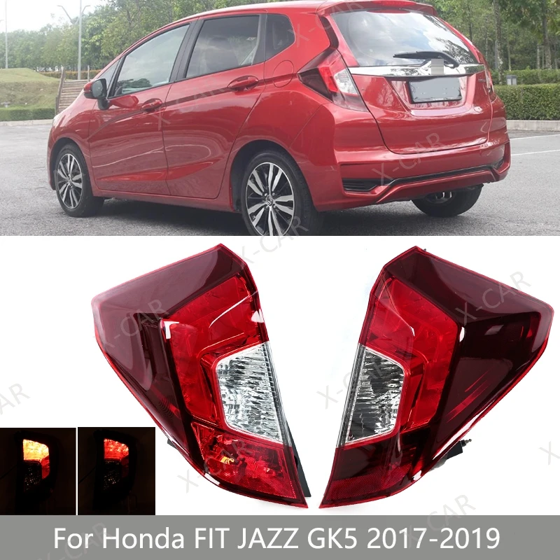 Rear Bumper Tail Light Stop Brake Lamp For Honda FIT JAZZ GK5 RS 2017 2018 2019 Taillight Taillamp