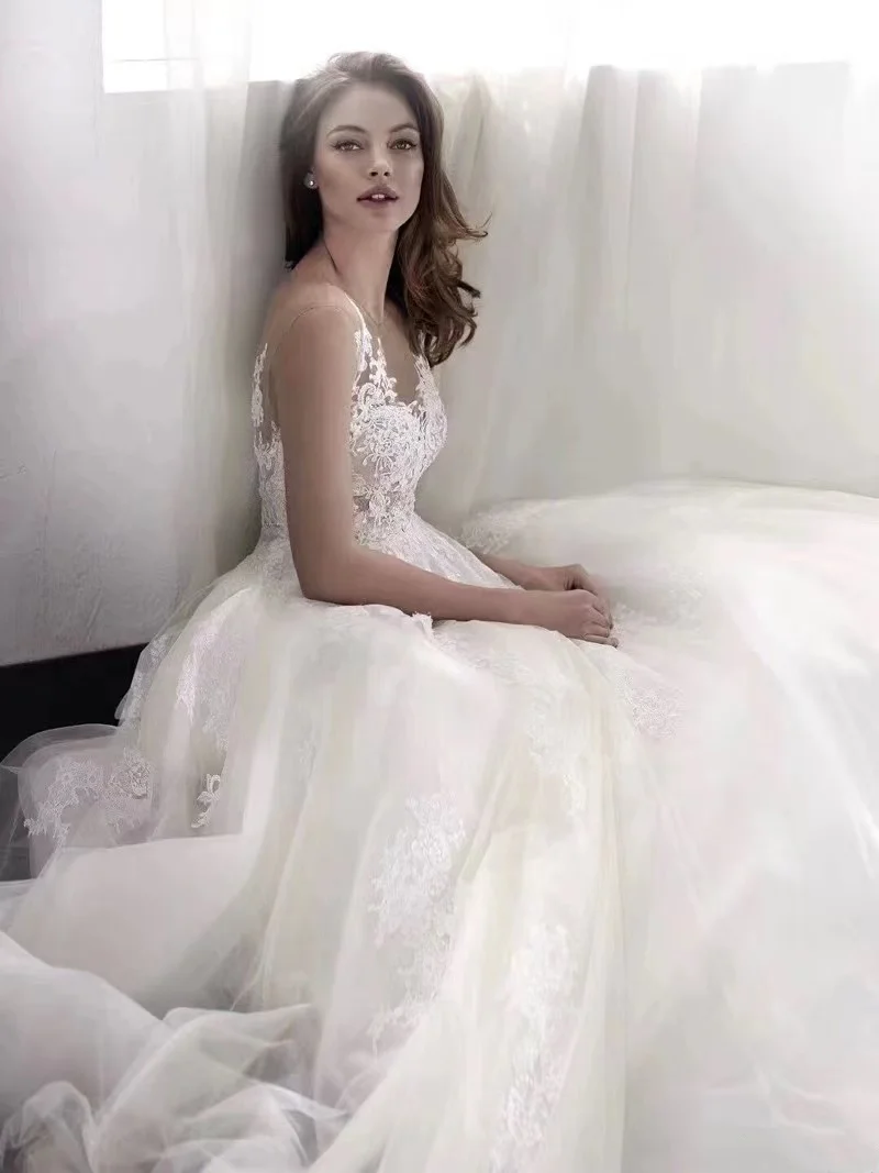 Robe de mariée en dentelle pour femmes et patients, robes de mariée classiques, vêtements éducatifs, été, blanc, Chine, 2023