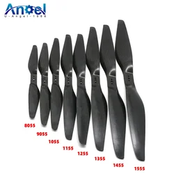 4pcs/lot 3K Carbon Fiber Propeller 8055 9055 1055 1155 1255 1355 1455 1555 For Motor Quadcopter (2 pair)