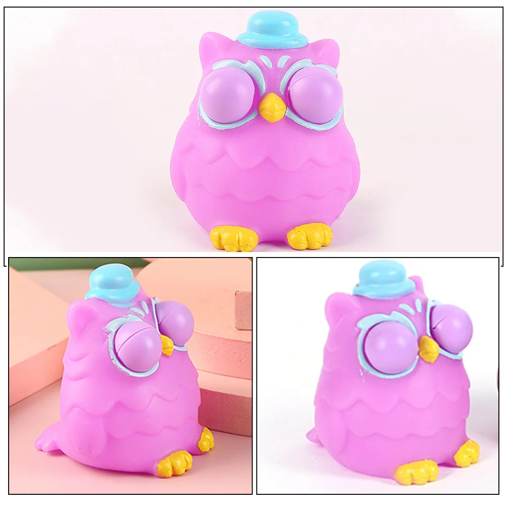 

3pcs Owl Squeeze Cute Animal Decompression For Stress Relief Anxiety Portable Fidget Sensory Cartoon Pressure Relief Gifts