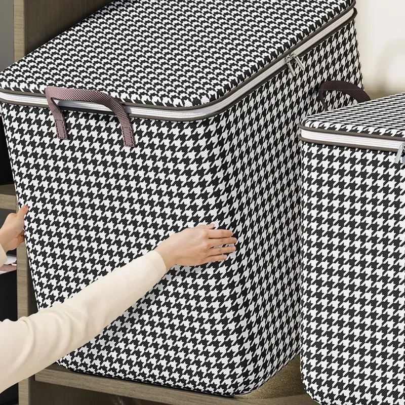 Organizer Clothes Storage Bags Large Capacity Quilt Moving Box Tote Bag Dustproof Clothing Wardrobe Home