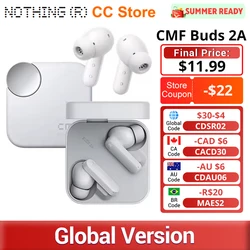 Global Version CMF by Nothing Buds 2A In-Ear Wireless 12.4mm Driver 42dB ANC 4HD Mics Long Battery Life Low Delay Bluetooth 5.4