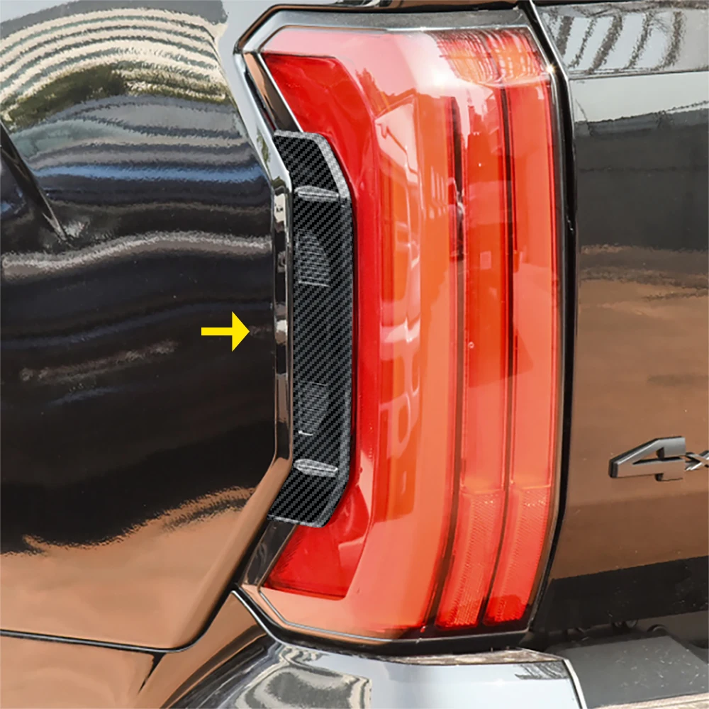 

Accessories For Toyota Tundra 2022-2024 Tail Light Side Trim Moulding Cover Carbon Fiber Look