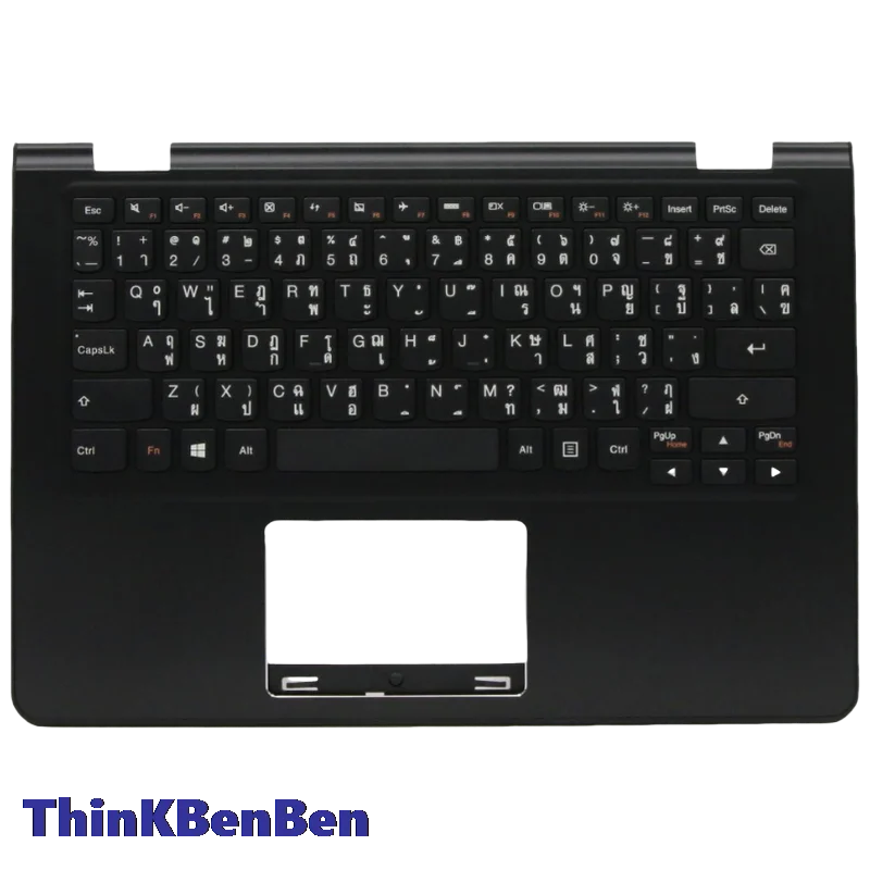 TH Thai Keyboard Black Upper Case Palmrest Shell Cover For Lenovo Yoga 300 11IBR 11IBY Flex 3 1120 1130 5CB0J08422