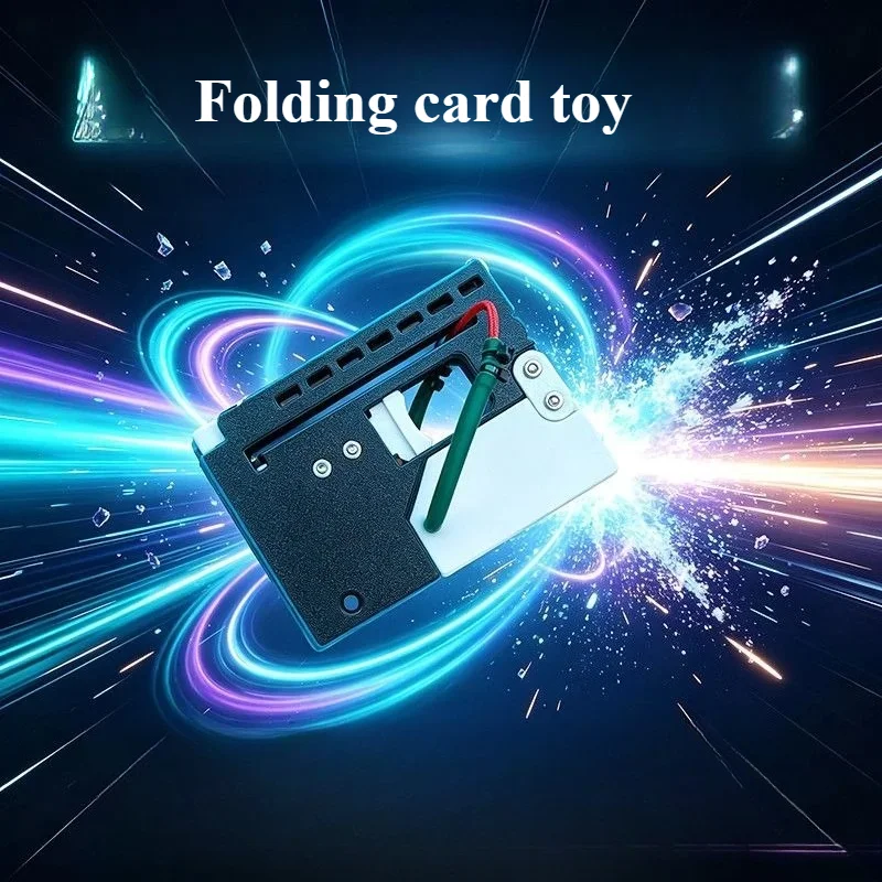 3D printing design New card folding bow toy for portable outdoor magic card sports game