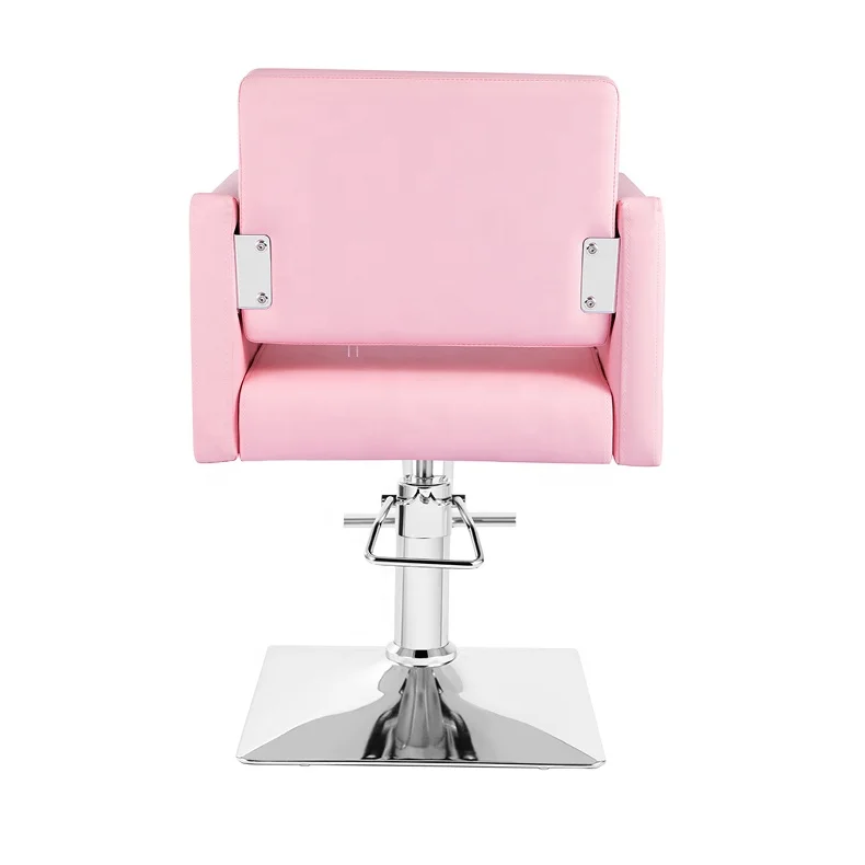 Großhandel Schönheitssalonmöbel Langlebiger rosa Stylingstuhl für Make-up Barbershop rosa Friseurstuhl zum Haarschneiden