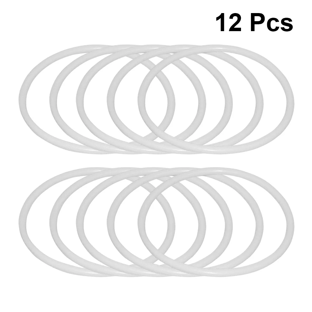

12Pcs Dreamcatcher Plastic Rings 16cm White Circles DIY Material for Handwork Projects Dreamcatcher Ring Plastic Ring