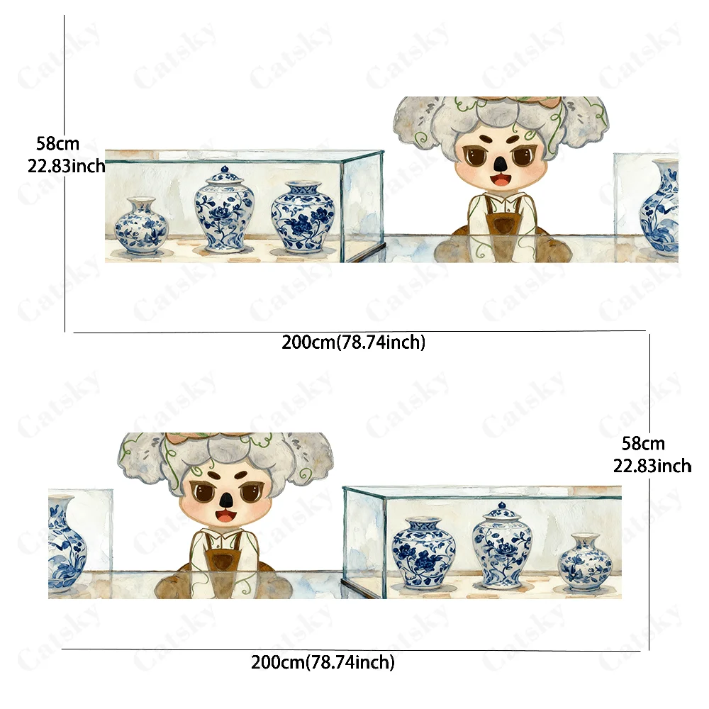 Koala Little Painter Creative Pattern Stickers Car Body Door Side Fashion Stickers Two Decorative Sheets Suitable for All Cars c