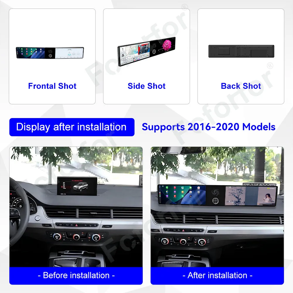 

12.3"Ultra Dual Carplay For Audi Q7 2016-2020 Car GPS Navigation Android 13 Car Radio Multimedia Player Auto Stereo Head Unit