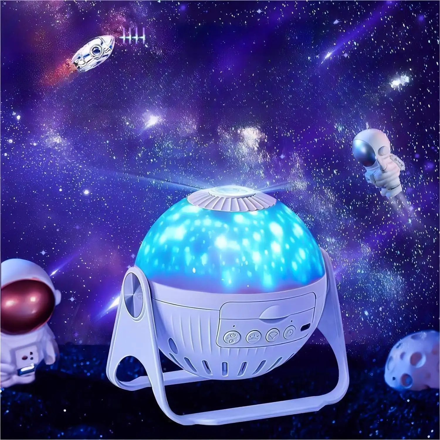 LED Night Light Galaxy Projector Starry Sky Projector 360° Rotate Planetarium Lamp For Kids Bedroom Valentines Day Gift Wedding