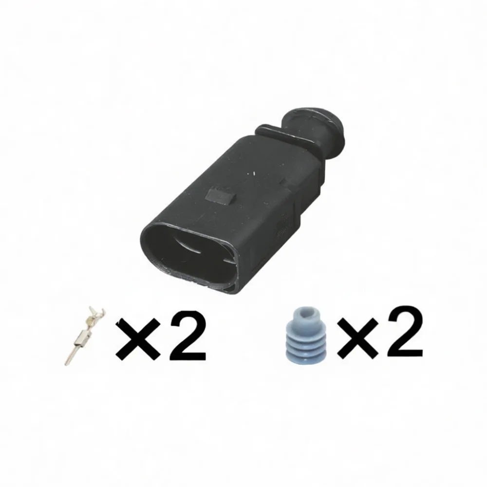 Car Intake Air Temperature Sensor Connector For VW 1J0973802 1J0973702 Auto Electrical Wiring Terminal Interface Plug
