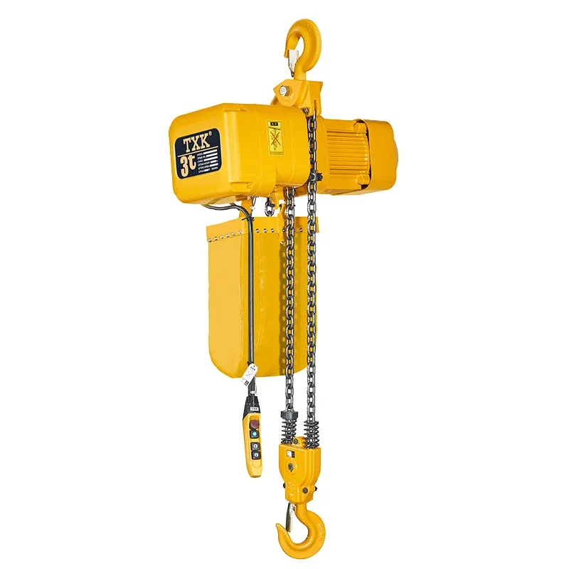 TXK 3 Ton Lifting Electric Chain Fall Hoist with Wireless Remote Control