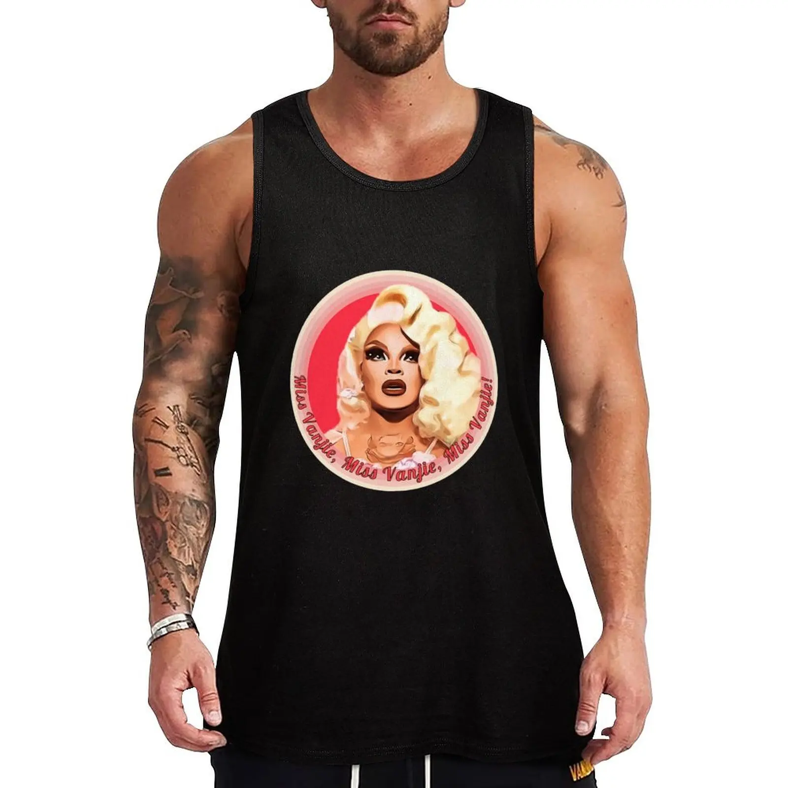 

Vanessa Vanjie Mateo - Miss Vanjie Tank Top gym top T-shirt Men's gym T-shirts men gym clothes men