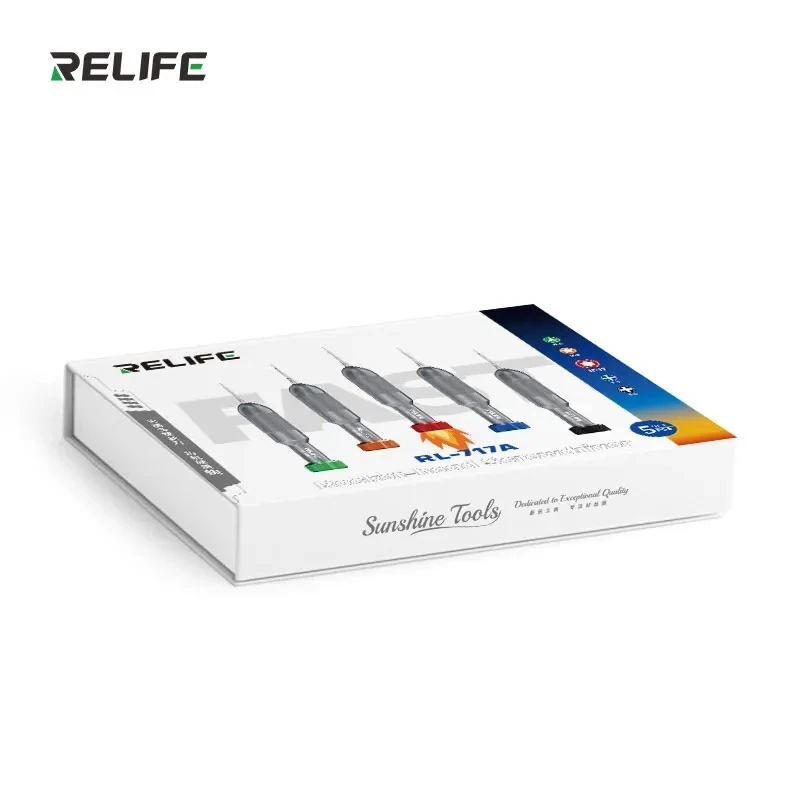 

Отвертка RELIFE RL-717A с ракетной головкой, сверхтвердая стальная бита S2 для IPHONE 17 PRO MAX, отвертка для ремонта и разборки телефона