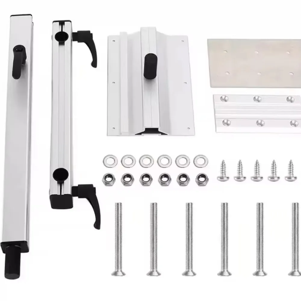 Rotating aluminum alloy lifting table leg bracket 5-piece set lightweight 3.2kg concealed design silver RV accessories