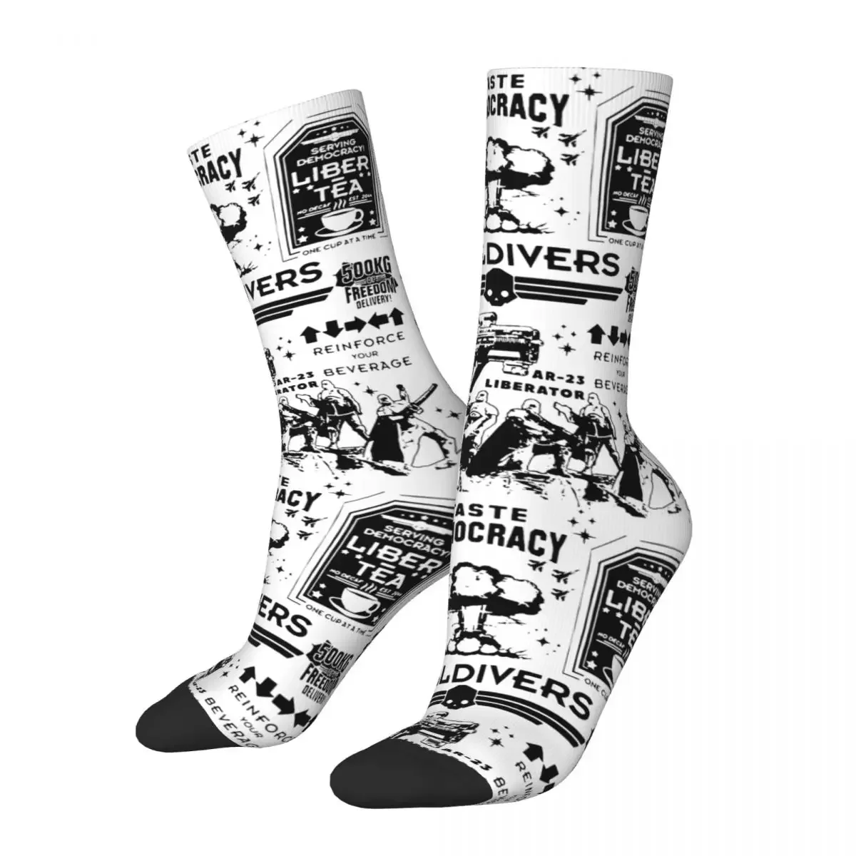 Casual Men's Women's Helldivers 2 Full Socks Video game Product Crew Socks Soft Best Gifts