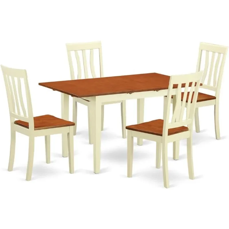 

Kitchen Set Includes A Rectangle Room Table with Butterfly Leaf, Dinning Table Set Furniture ,Outdoor Furniture Set